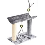 HEIM Kratzbaum Katzen-Kratzbaum "Wave", mit Sisal und Plüsch, Spielfedern, 51x31x45cm, blau