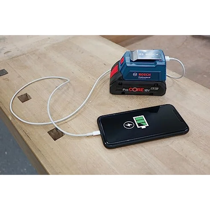 Bosch Professional 18V System Ladegerät GAA 18V-48 (kompakter USB-Ladeadapter, mit 2x 2,4 A Ladestrom) – Bild 3