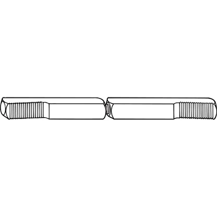 Dormakaba Drückerstift PR 120 FS, Vierkant 9mm, geteilt, Länge 60mm, verzinkter Stahl – Bild 1