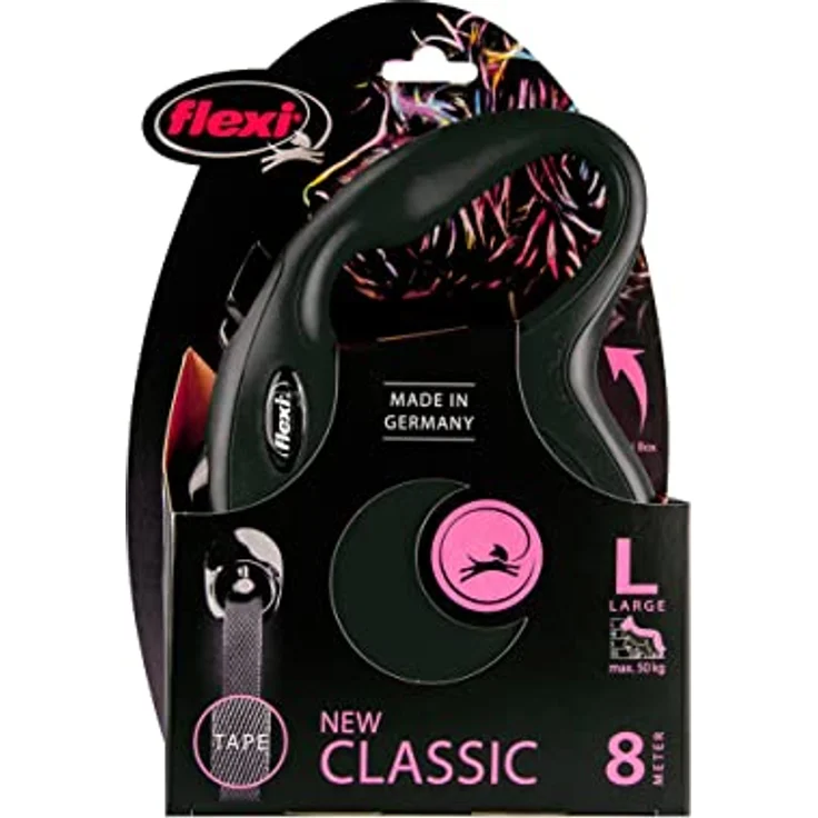 Flexi Hundeleine New Classic L Länge: 8 m, schwarz – Bild 4