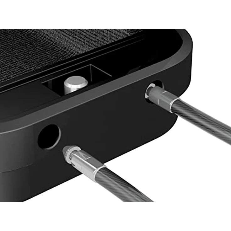 BASI | Mobiler Safe | Tragbare Sicherheitsbox mit Zahlenschloss | 4-stellige Zahlenkombination | abnehmbares Sicherungskabel | Mini-Tresor mit Drahtseil | L24 x B14 x H5,8 cm | IPX5 Wasserschutz – Bild 4