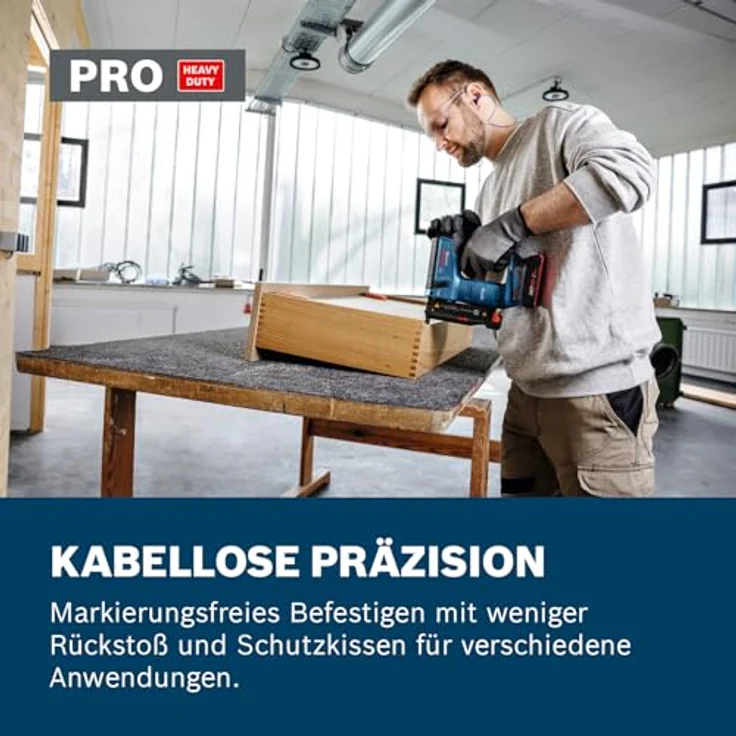Bosch Akku-Holznagler GNH 18V-35, kabelloser Nagler mit bürstenlosem Motor und stufenloser Tiefeneinstellung, ohne Akku und Ladegerät – Bild 4