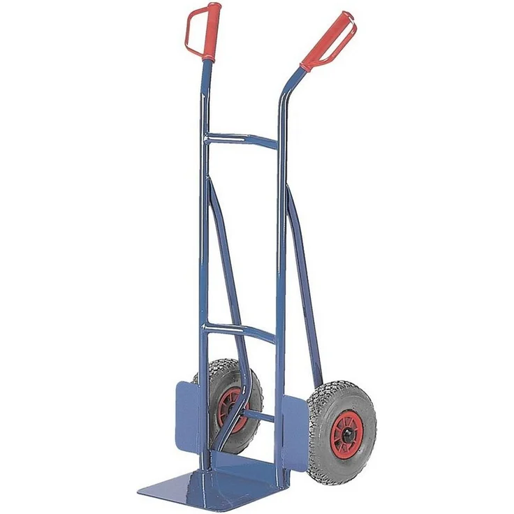 ROLLCART Sackkarre, Transportkarre mit 200 kg Traglast, blaugraue Luftbereifung und Stahlkonstruktion