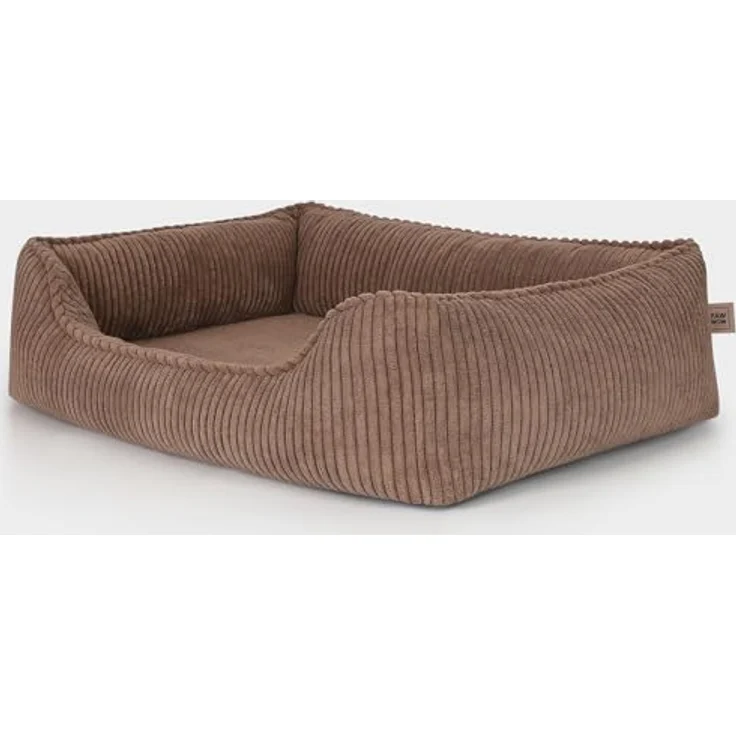 PAW WOW Anton Hundebett | Orthopädisches Hundekissen für kleine und mittelgroße Hunde, Braun, 80x60cm, Memory Foam-Technologie, waschbarer Bezug – Bild 2