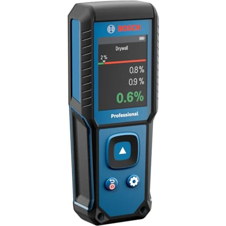 Bosch Professional GMM 1-15 Holzfeuchtemessgerät, nicht-invasiver Feuchtigkeitsmesser für 37 Holzarten und 10 Baustoffe, IP65 geschützt – Bild 7