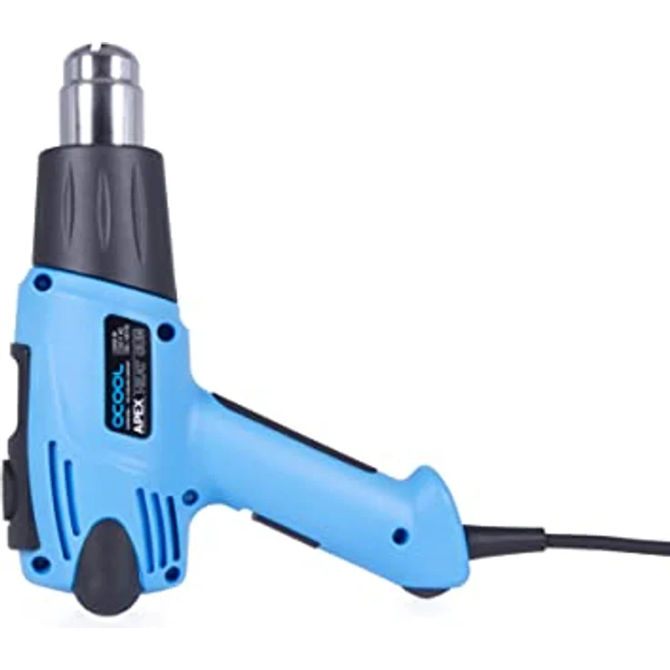 Alphacool Apex Heat Gun, Heißluftföhn mit LCD Bildschirm, 80-650°C, 2000 Watt, blau – Bild 5
