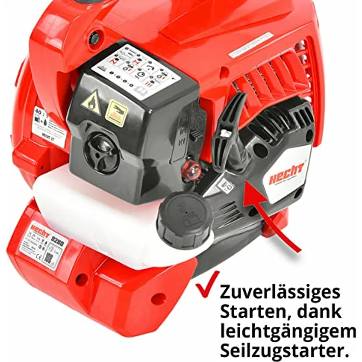 HECHT 9280 Benzin Laubsauger | 3-in-1 Laubbläser, Laubsauger, Laubhäcksler | 1,08 PS | 252 km/h | 50L Fangsack – Bild 5