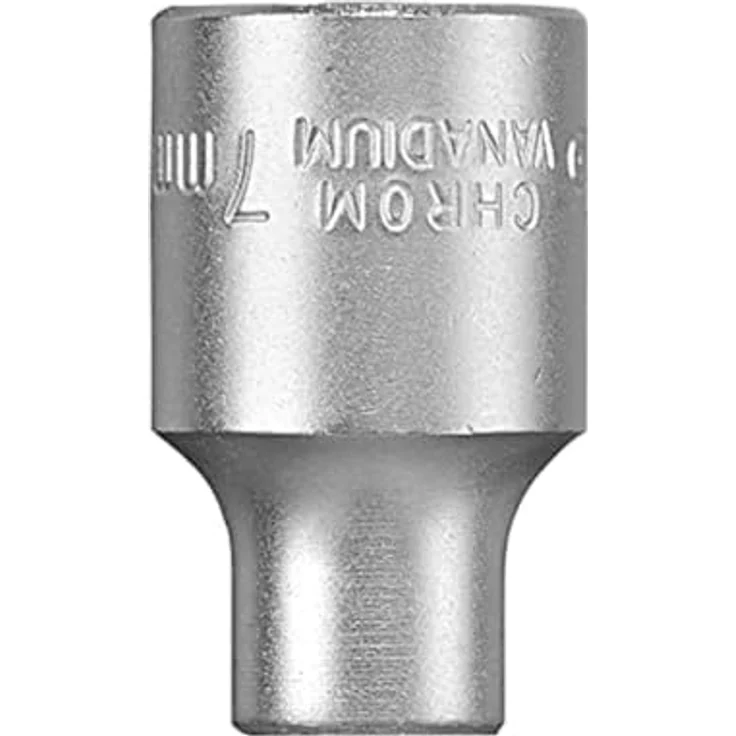 kwb Bit- und Steckschlüsselset PROFI, Steckschlüssel Einsätze 3/8″ x 7 mm, CV-Stahl, matt verchromt, verbessert die Kraftübertragung – Bild 1