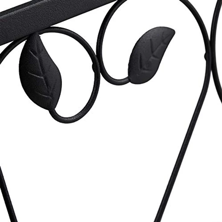 relaxdays Beetbegrenzung Beetzaun 4-teilig antik, Schwarz, dekoratives Eisen-Design, vielseitig anpassbar – Bild 8