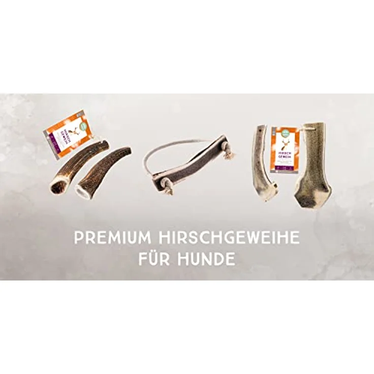 naftie Hirschgeweih Kauseil für Hunde - natürlicher Geweih-Kausnack & Hunde-Spielzeug - ideal zum Apportieren und zur Zahnpflege – Bild 5