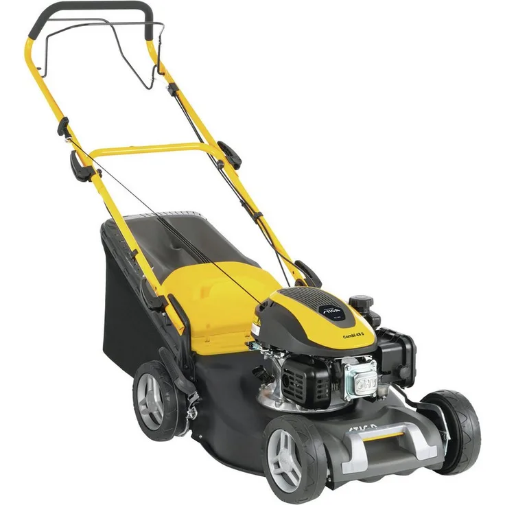 STIGA Benzinrasenmäher Combi 48 S, 46 cm Schnittbreite, 139 cm³ Benzinmotor, Radantrieb, inklusive Mulcheinsatz