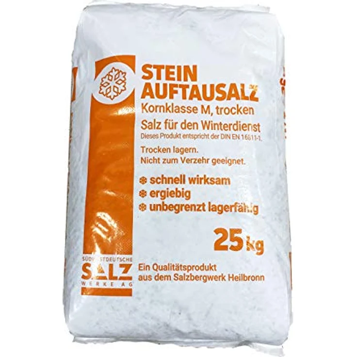Buri Streusalz 25kg Sack Auftausalz Straßensalz Tausalz Streumittel Steinsalz – Bild 2