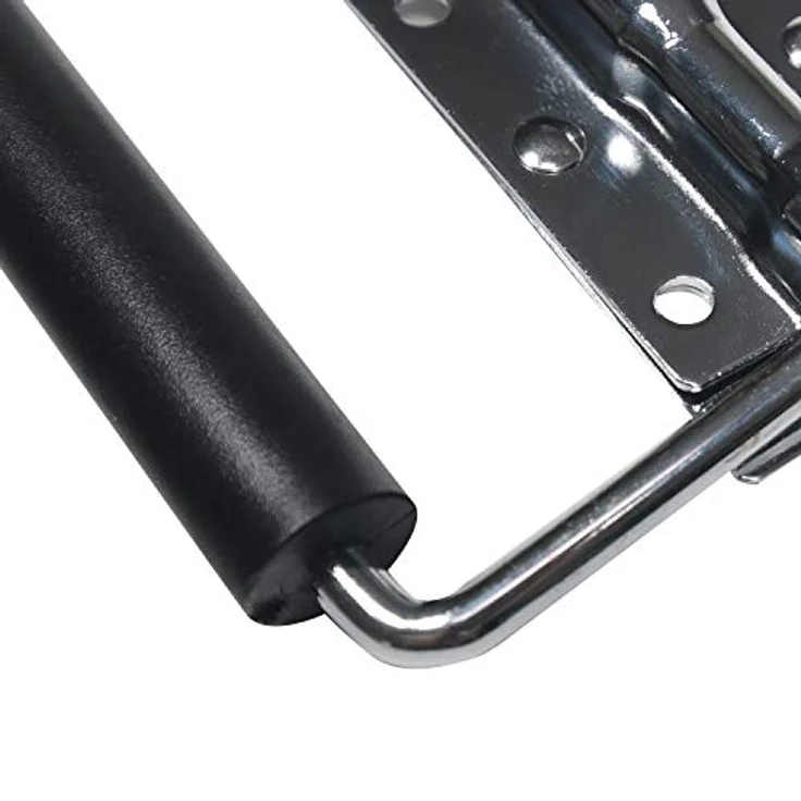 HMF Klappgriff für Kisten, gefedert, 2er Set, verzinkter Stahl, 12,5 x 4 cm, Silber – Bild 5