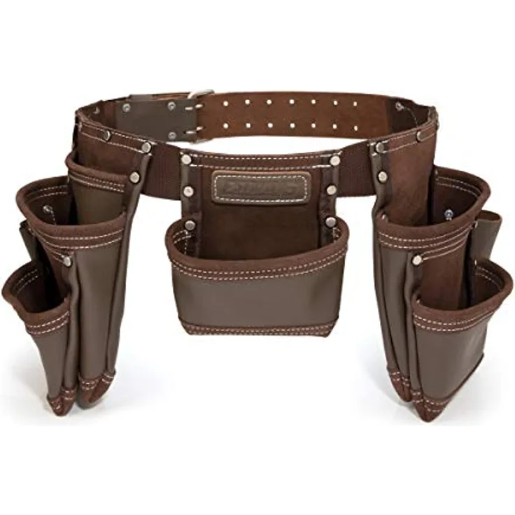 Estwing 94744 Werkzeugschürze aus Leder mit 7 Taschen