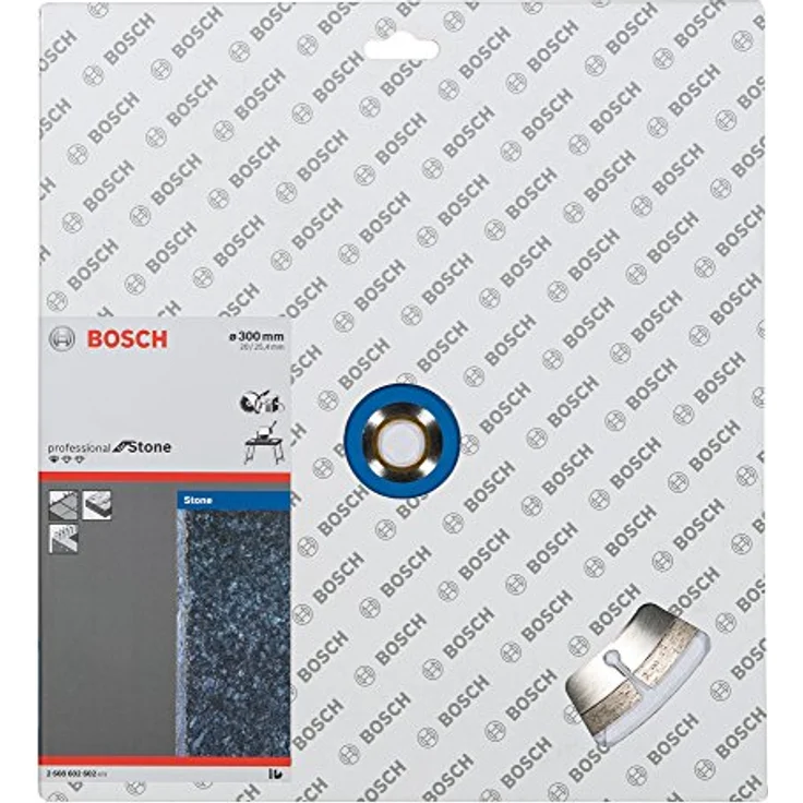 Bosch Professional Diamanttrennscheibe Standard für Stone, 300 x 20,00 und 25,40 x 3,1 x 10 mm, 2608602602 – Bild 2
