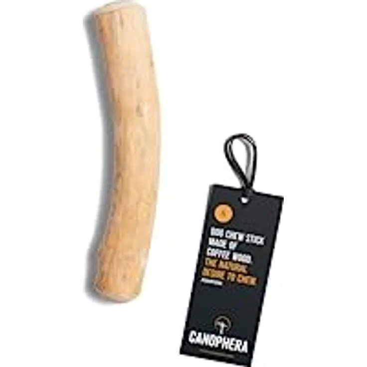 Canophera Original Kaffeeholz Hundekaustab | Natürliches, splitterarmes Hundespielzeug zur Zahnpflege, vegan & koffeinfrei, Größe S – Bild 1