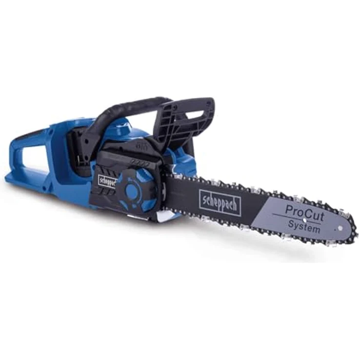 Scheppach Akku-Kettensäge BC-CS355Duo-X 20V Brushless Astsäge | 33,5cm Schnittlänge | 14" Schwertlänge | 15m/s Schnittgeschwindigkeit | 20V-IXES-Serie – Bild 1