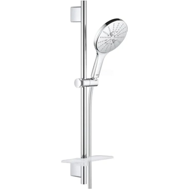 GROHE Rainshower SmartActive 150 Brausestangenset, Chrom, 3 Strahlarten, Brausestange 600mm, Silverflex 1750mm, Durchfluss 8,5 l/min – Bild 1