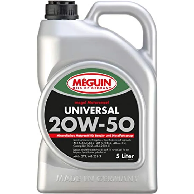 Meguin Megol Universal SAE 20W-50 | 5 L | mineralisches Motoröl | Art.-Nr.: 4381