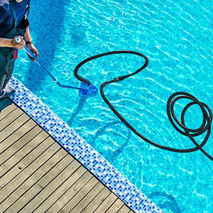 Monzana Schwimmbadschlauch flexibel formstabil UV-Beständig Muffen Schwimmbadschlauch Pumpenschlauch Wasserschlauch Saugschlauch – Bild 4