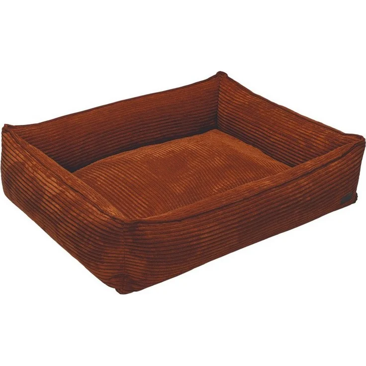 Designed By Lotte Tierbett Hundebett Ribbed terrakotta, aus robustem und weichem Polyesterstoff