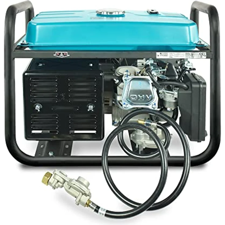 Könner & Söhnen LPG/Benzin-Generator KS 9000E G Notstromaggregat mobiler Generator, Gas-Benzin-Hybrid-Generator mit Stahlbehälter – Bild 6