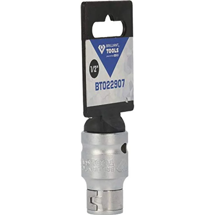 Brilliant Tools Bithalter BT022907, 1/2" Bit-Adapter für 8 mm (5/16"), matt verchromt, aus Chrom-Vanadium-Stahl – Bild 10