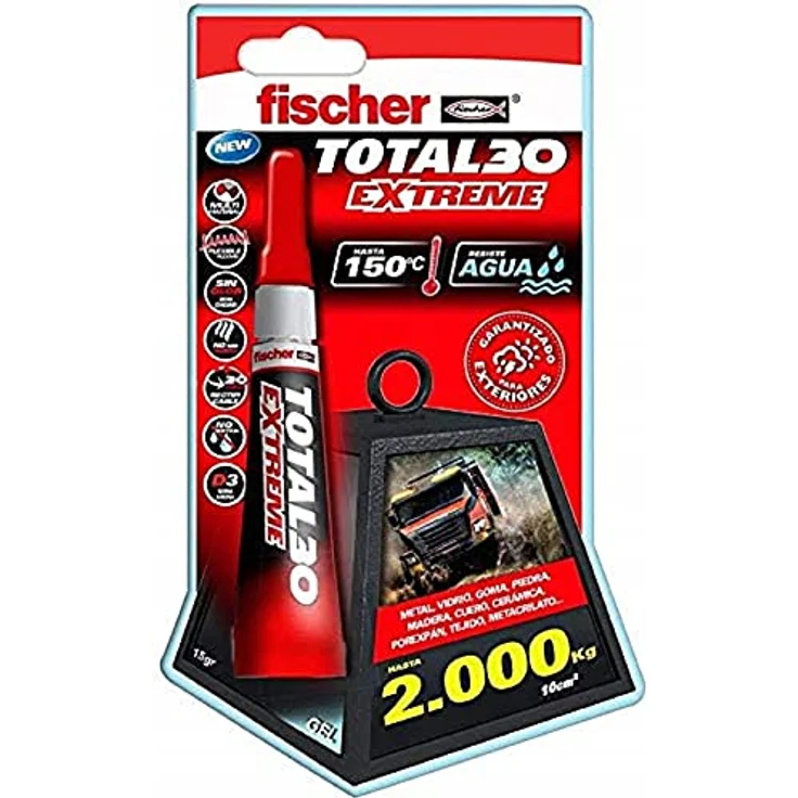 fischer - Universal-Kontaktkleber, transparent, extra stark, 15 g – Bild 1
