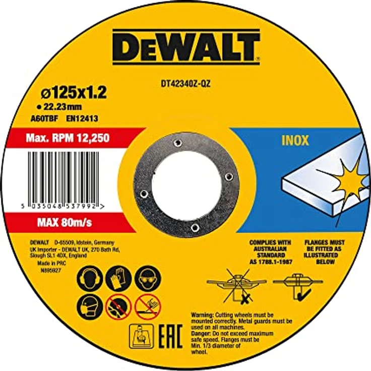 Trennscheibe Edelstahl flach 125x1mm – Bild 2