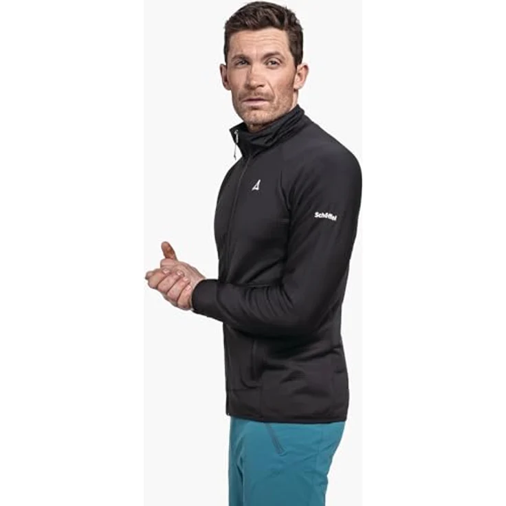 Schöffel Fleecejacke Hiking Fleece Jk Style Cascata MNS, 4-Wege-Stretch, Warme Fleece-Qualität, Schwarz – Bild 3