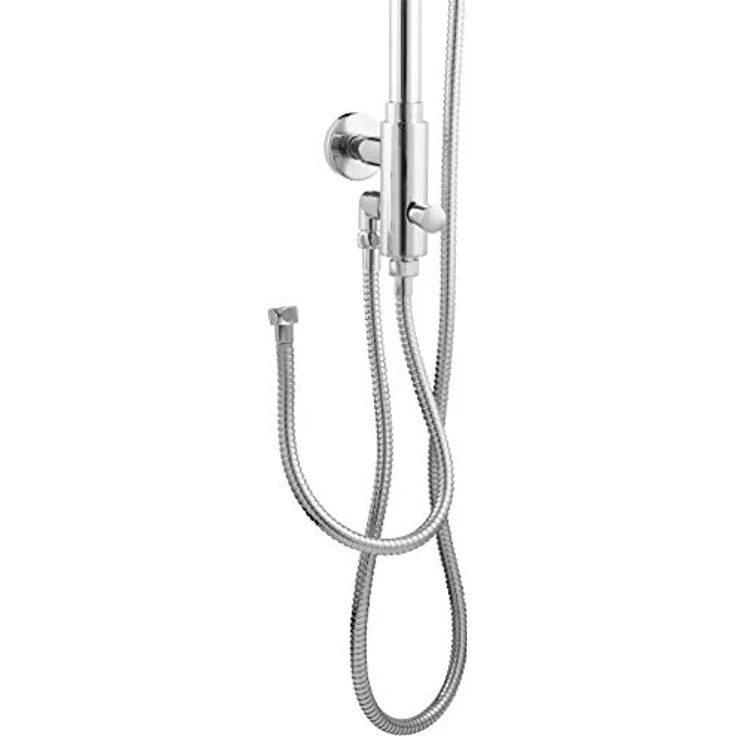 PaulGurkes Duscharmatur PG2MHPSSSHE40, Massivmessing mit hochwertiger Verchromung, Kopfbrause 40x40 cm, Eco-Durchflussbegrenzer, verstellbarer Handbrausehalter – Bild 4