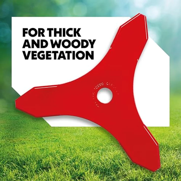 Oregon 295496-0 3-Zahn Dickichtmesser für dichte Vegetation, Buschwerk, Rot, 255 mm x 3,0 mm – Bild 6