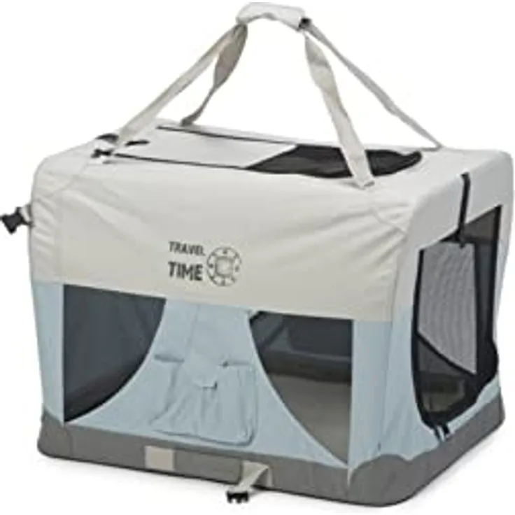 Beeztees Nylon Bench Tragetasche Hundegitterbox Transportbox für Hunde - 70 x 52 x 52 cm