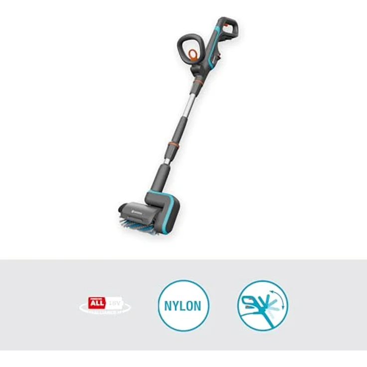 Gardena, Hochdruckreiniger, Akku-Multi-Reiniger Aqua Brush Patio 03/18V P4A solo (Akkubetrieb) – Bild 2