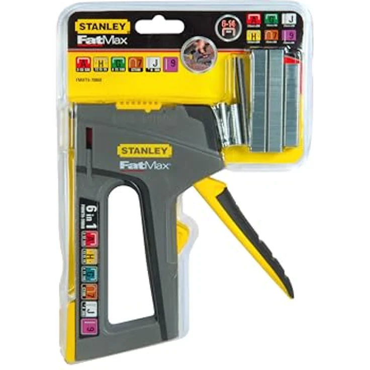 STANLEY Nagler Handtacker und -nagler FatMax, 6-in-1 Alleskönner mit Einschlagstärken-Einstellung – Bild 7