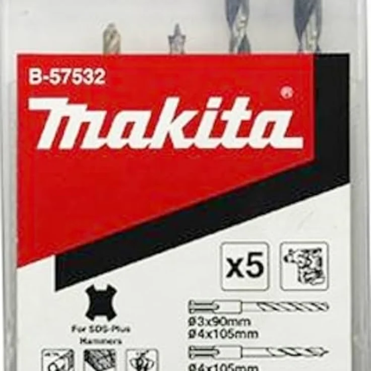 Makita Bohrerset Holz/Metall B-57532, 5tlg. SDS-PLUS HSS-TiN, Ø 3-6 mm – Bild 4