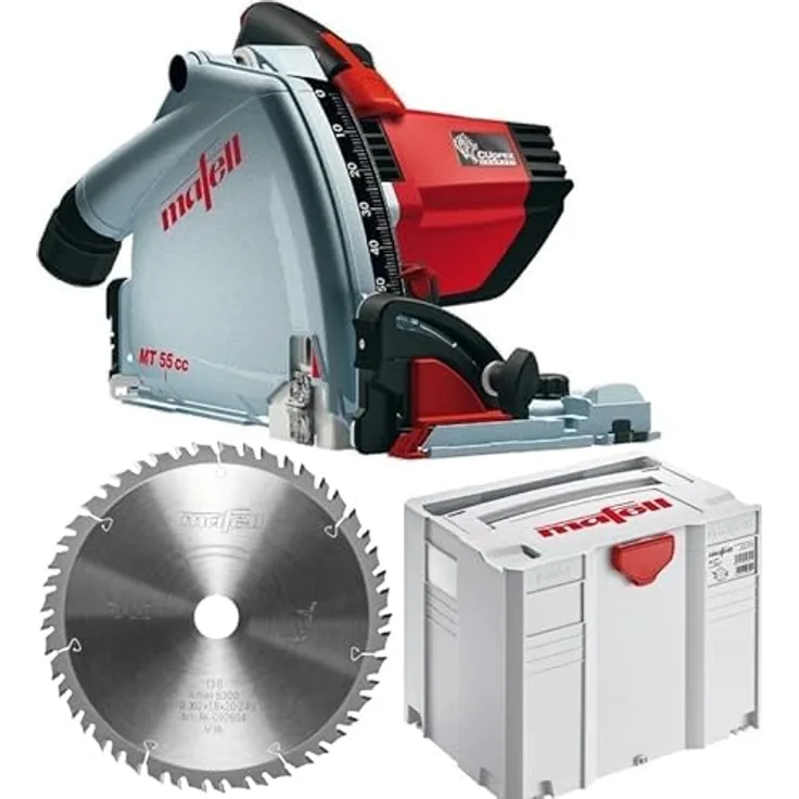 Mafell MT 55 cc Fan-Set, Tauchsäge mit stufenloser Drehzahleinstellung und Vorritzfunktion im T-MAX