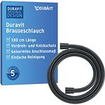Duravit Universal Brauseschlauch, flexibler Duschschlauch 1,80 m mit Verdrehschutz, knickfest, Schwarz Matt