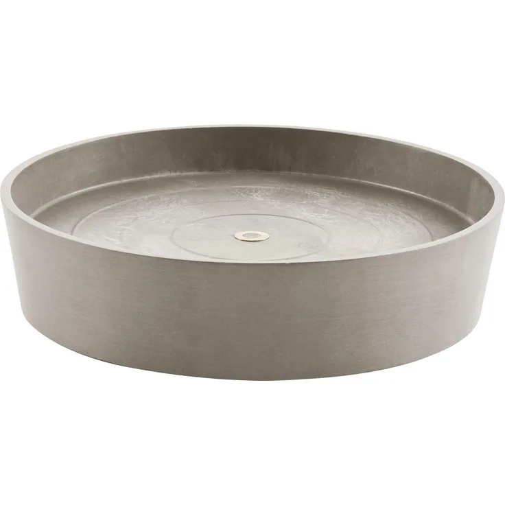ECOPOTS Blumentopfuntersetzer SAUCER WHEELS Taupe, mit Rollen und BxTxH: 34,1x34,1x9 cm