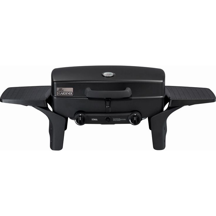 Mr. Gardener Iowa Mobiler Tischgrill Gasgrill klein 2x2,2kW, Grillfläche 48x32cm