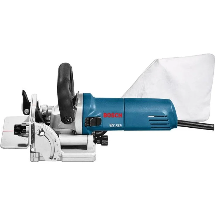 Bosch Professional GFF 22 A, 670 W Nennaufnahmeleistung, 9.000 min-1 Leerlaufdrehzahl, 22 mm Schnitttiefe, Zweilochschlüssel, HM-Scheibenfräse, L-BOXX – Bild 3