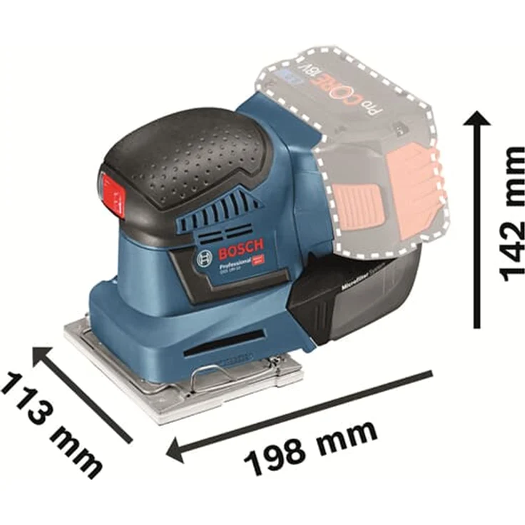 Bosch Professional 18V System Akku Schwingschleifer GSS 18V-10 (Schwingkreis-D: 1,6 mm, ohne Akkus und Ladegerät, im Karton) – Bild 4