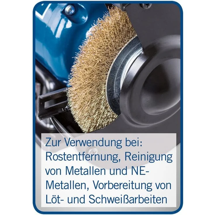 Scheppach 5903108901 Schleifgerät - Doppelschleifer SM150LB, + Schruppscheibe, Bürstenscheibe für vielfältigen Einsatz, 400 W, 230 V, Durchmesser 150 - 12,7 mm – Bild 4