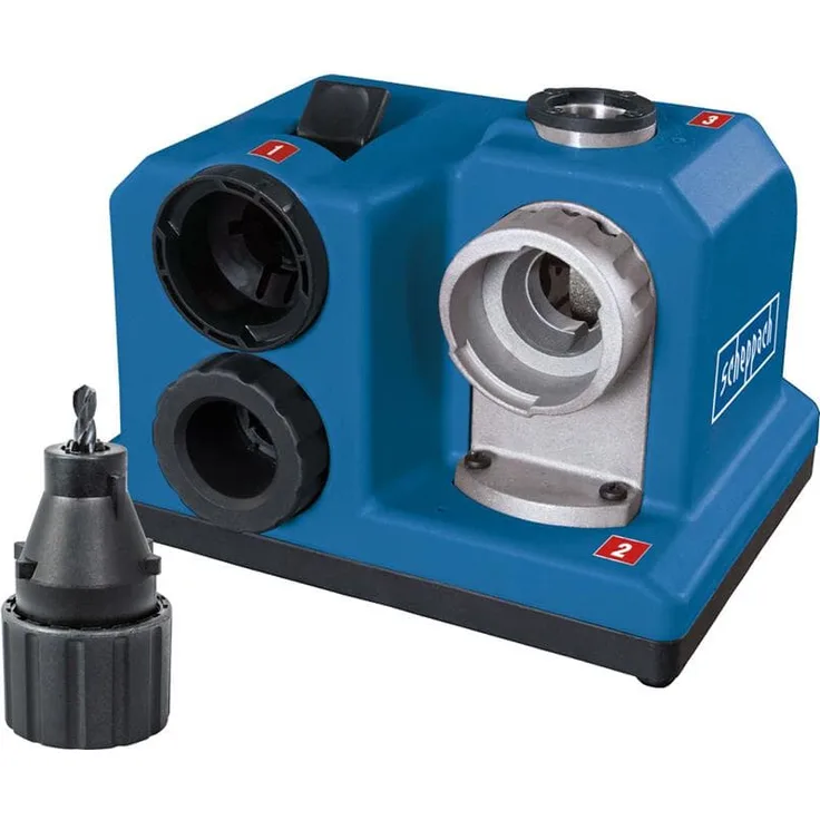 Scheppach DBS800 Schleifgerät Bohrerschleifgerät | 80 W Leistung | Diamantschleifstein mit langer Lebensdauer | HSS-Bohrern 3 – 13 mm