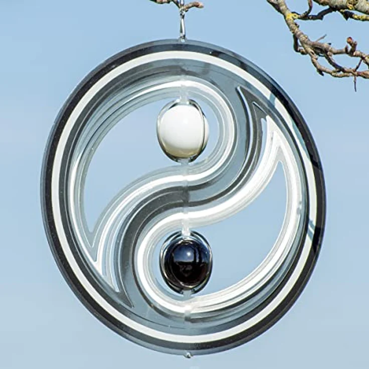 Yin Yang 300 b-w - Windspiel – Bild 2