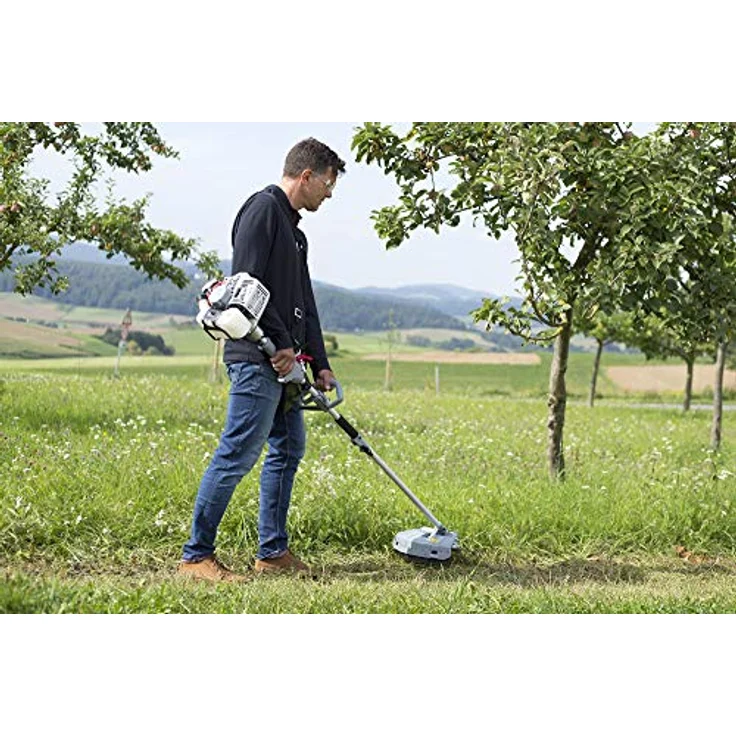 IKRA Gartenpflege Set Multitool IBKH 33 Benzin 4in1: Freischneider Rasentrimmer Entaster Heckenschere inkl. Verlängerung – Bild 4