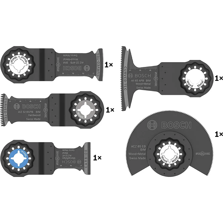 Bosch Professional 5 tlg. Starlock Carbide Tauchsägeblatt-Segmentsägeblatt Set (für Holz und Metall, Best of Cutting, Zubehör Multifunktionswerkzeug) – Bild 8