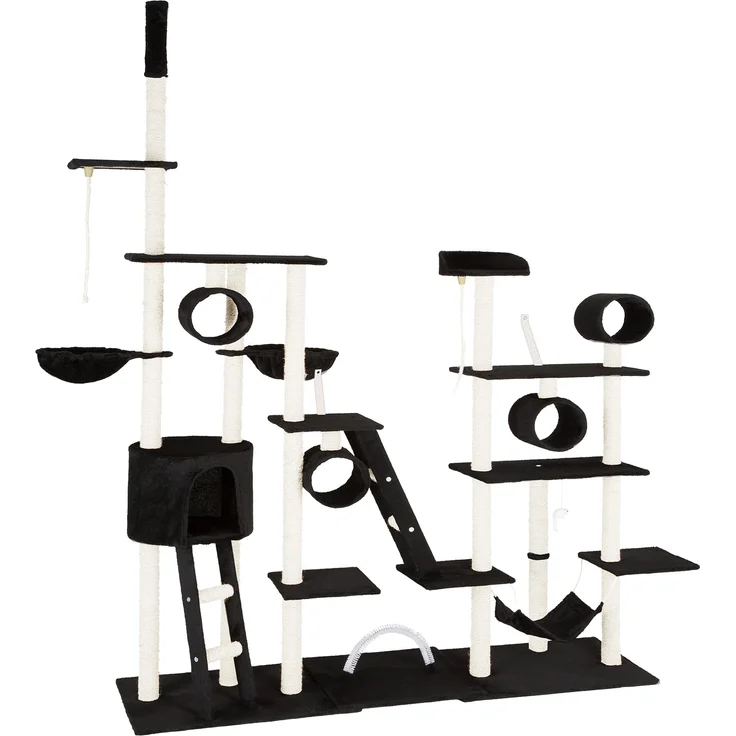tectake Kratzbaum Snooky 261cm - schwarz – Bild 5