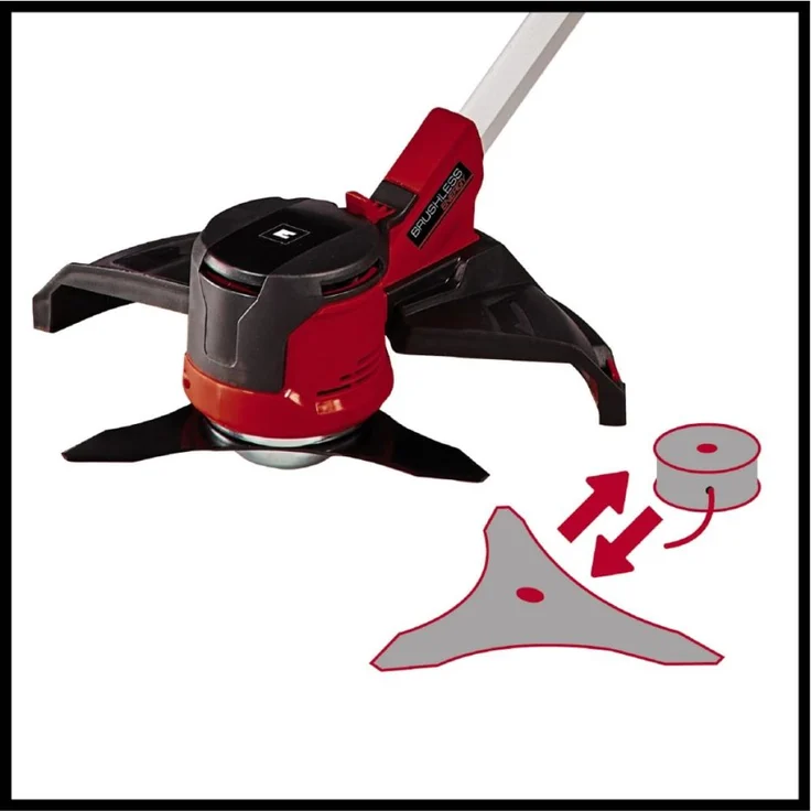 Einhell Akku-Sense AGILLO Power X-Change Li-Ion, 36 V, max. Schnittbreite 30 cm, Brushless Front-Motor, Zweihandgriff, Split Shaft, inkl. Fadenspule und 3-Zahn-Messer, ohne Akku und Ladegerät – Bild 2