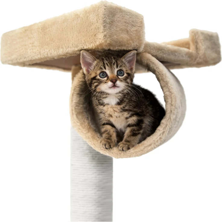 tectake Kratzbaum Marcel 141cm - beige – Bild 7